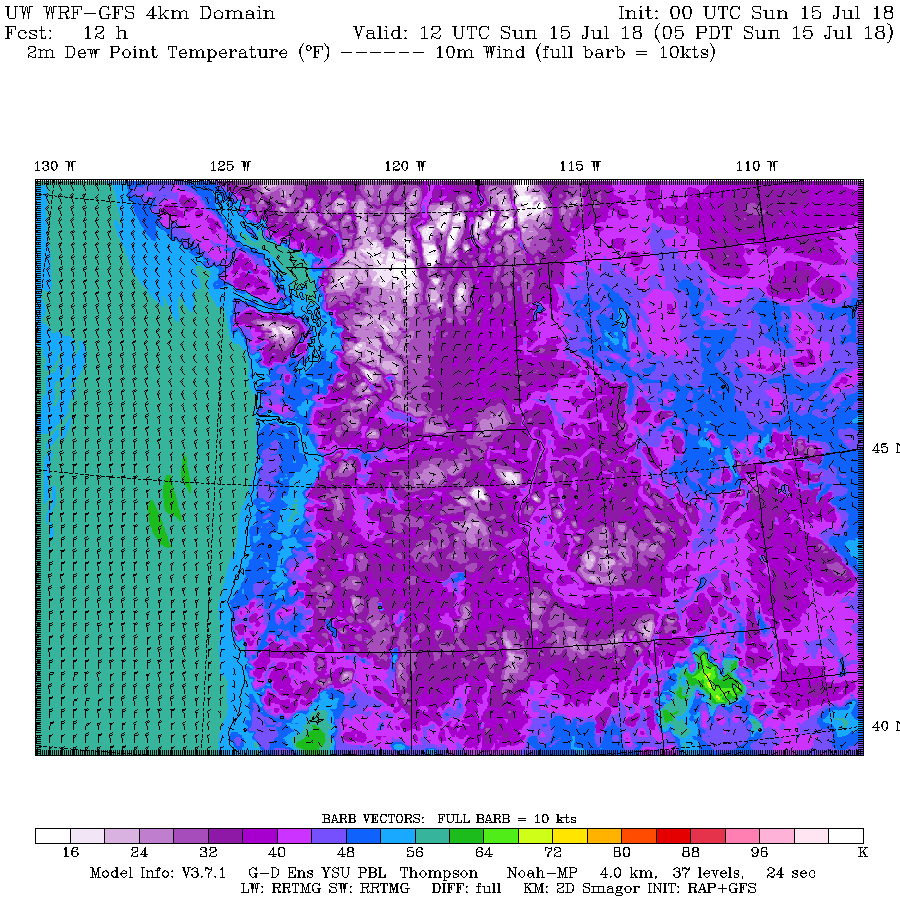 Cliff Mass Weather Blog The Driest Air of the Nation is Over the