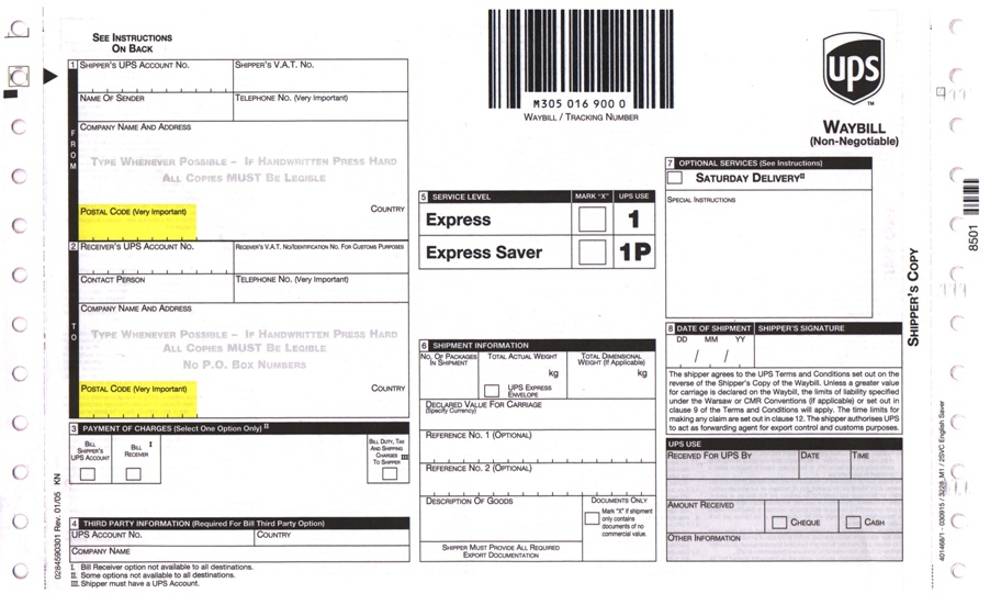 Ups Bill Of Lading Download - Invoice Template