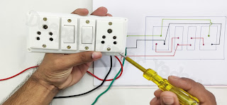 How to Make Electrical Extension Board at Home, wiring connection of extension