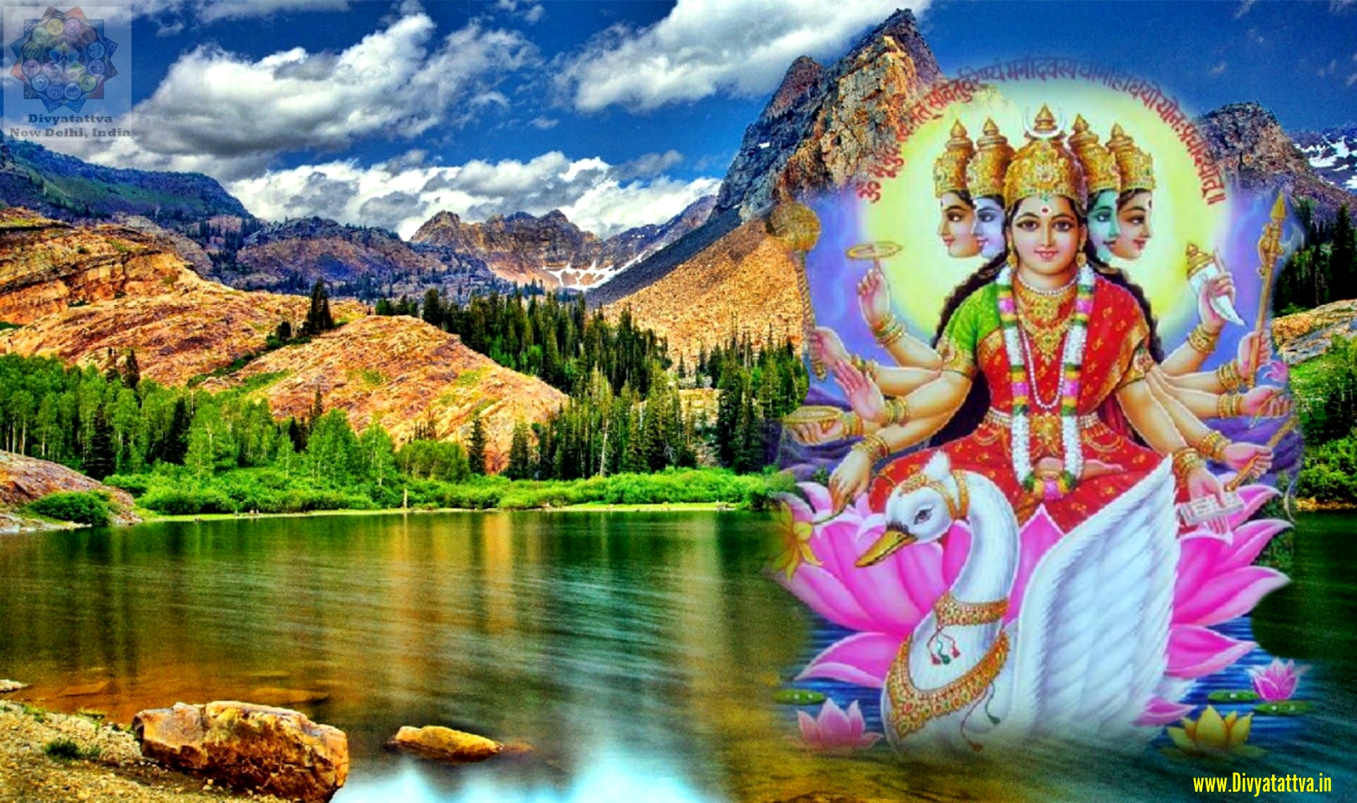 Gayatri Goddess 4K UHD Wallpaper Gayatri mata photos Devi wallpaper Hd  images free download