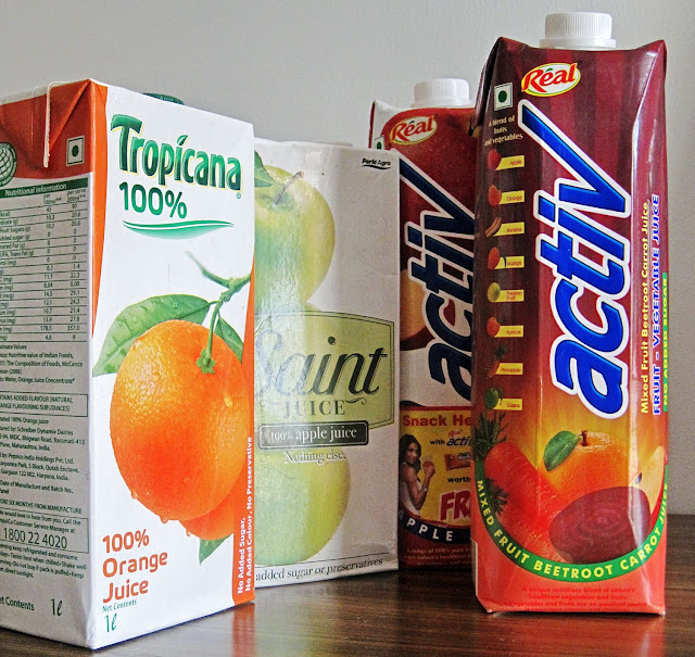fruit juices packs