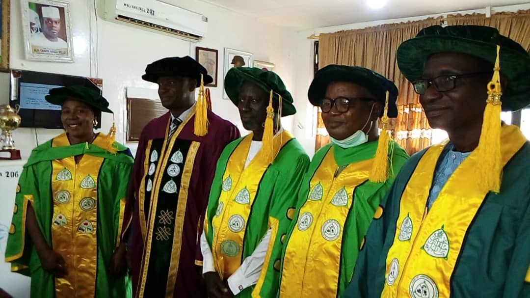 Provost KCA, Associate Professor (Mrs) R. Y. Olobatoke; Director DAC, Professor M. A. Mahadi; Provost CAAS; Provost SCA, Professor S. Omodagbe; Deputy Director DAC, Associate Professor A. Namakka