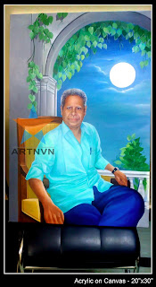 Top Best Professional Oil  Acrylic Canvas Portrait Photo Painting Artist in Hyderabad Telangana INDIA