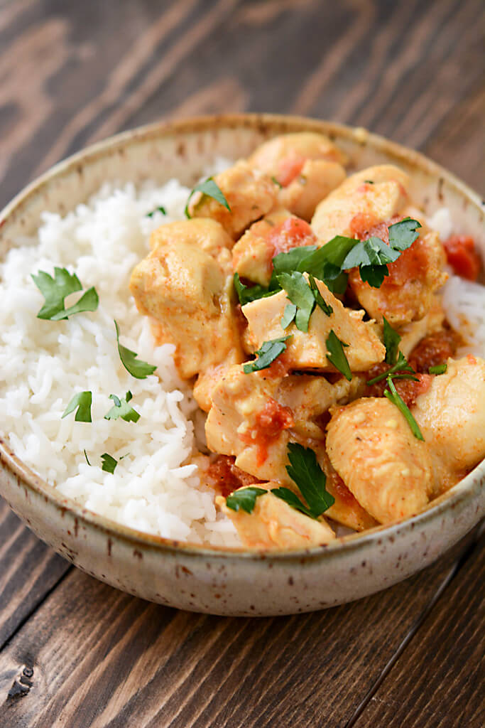 Slow Cooker Red Curry Almond Chicken from Slow Cooker Gourmet Slow
