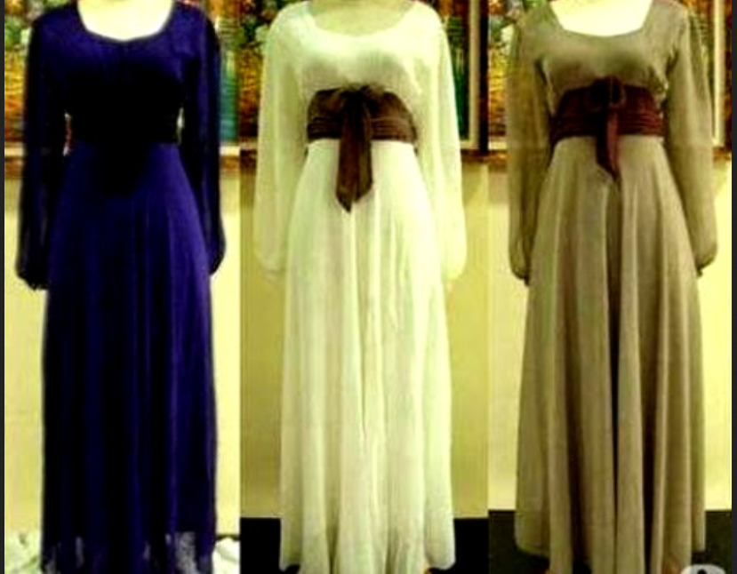 gaun pernikahan modern satin