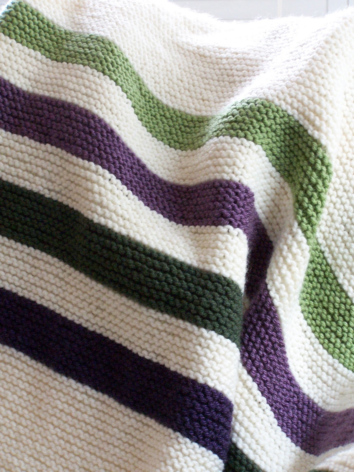 Delorme Designs PURL BEE HUDSON'S BAY CRIB BLANKET