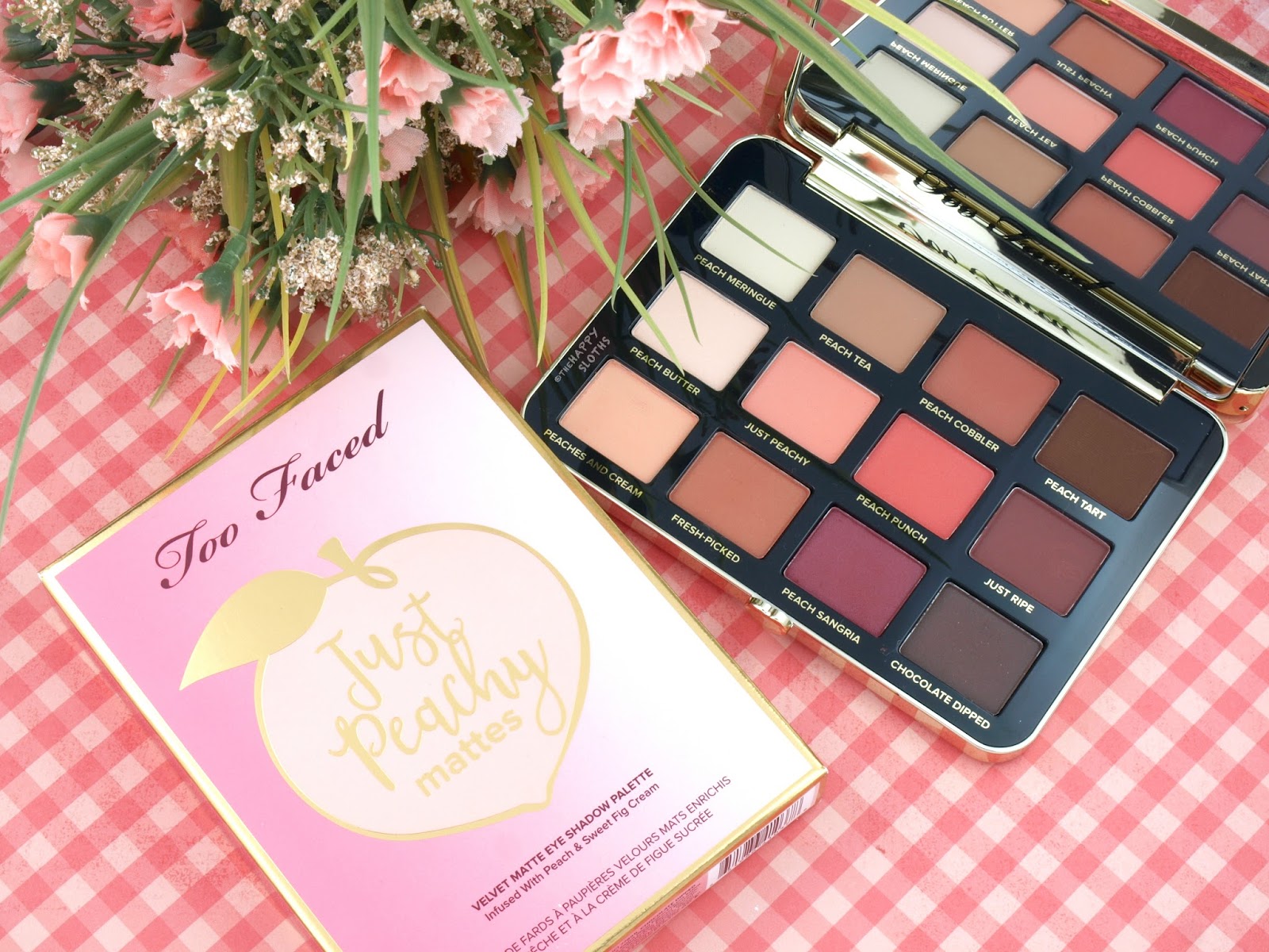 Набор теней. Too faced палетка теней. Faced just peachy mattes палетка теней. Набор теней 9-j (9 штук) (зелёный) №05. Джаст палетка.