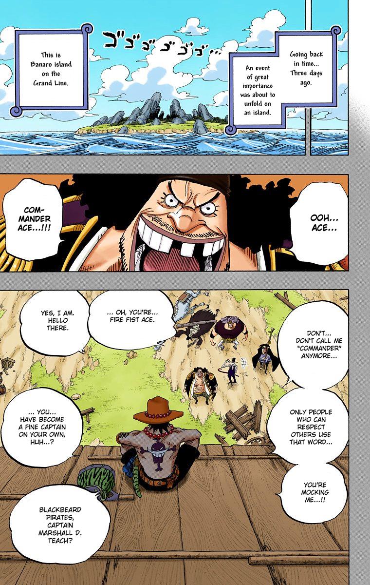 One Piece, Chapter 440 Fire Fist vs Blackbeard One
