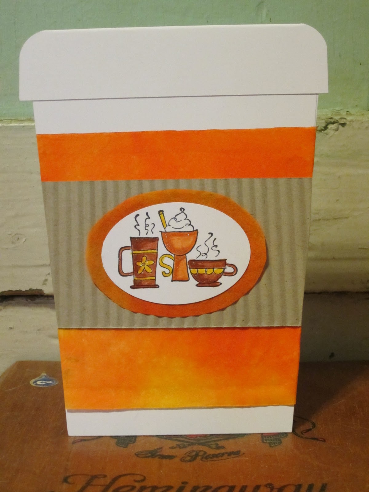 Craftybellydancer Coffee Cards for Card Competition