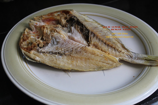 resepi gulai lemak ikan masin dengan nanas