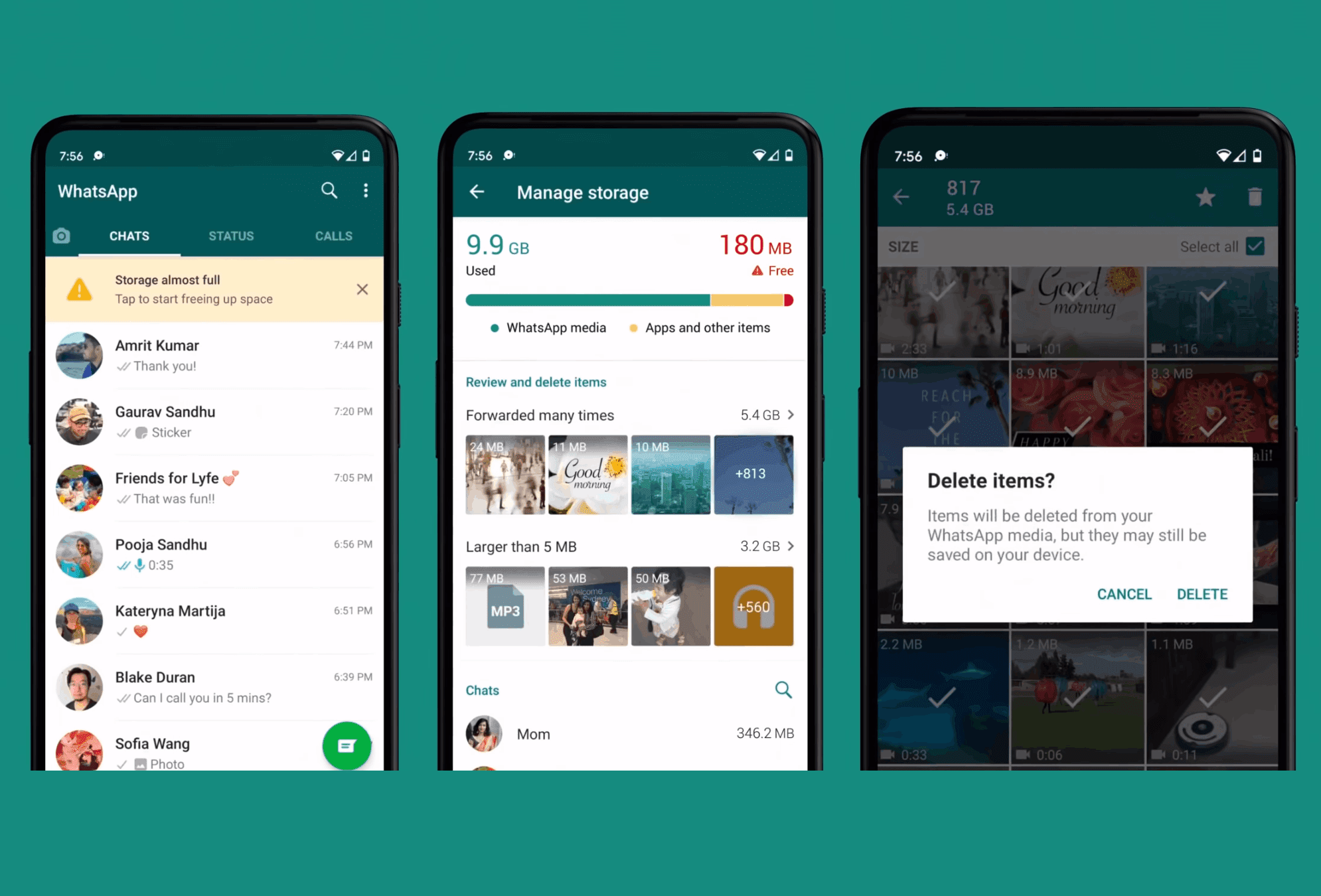 WhatsApp makes it easier to clean up GIF and photo spam