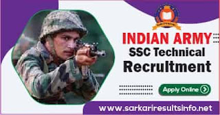 Indian Army SSC Recruitment Apply Online 2021 Indian Army SSC Technical