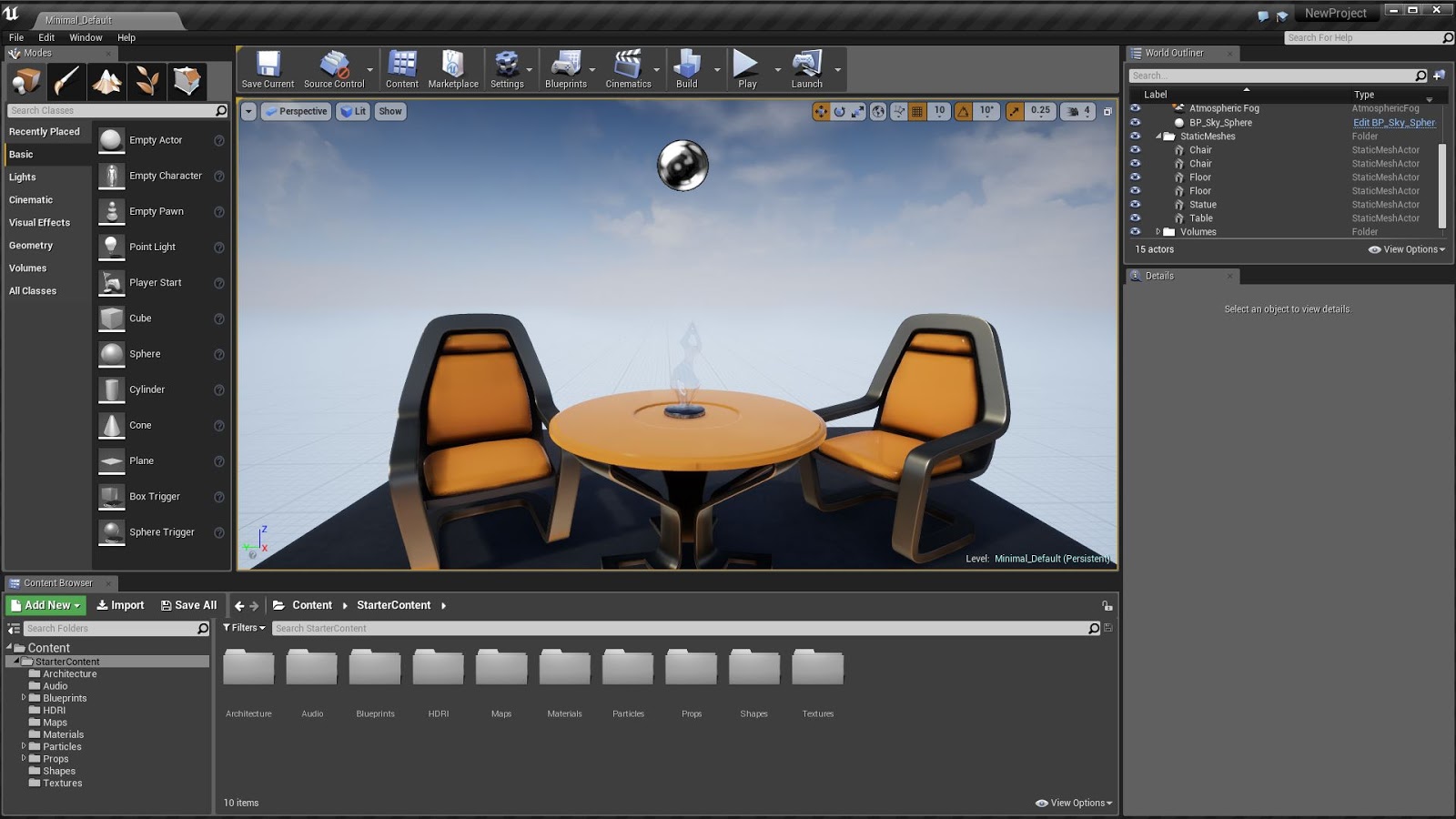 Интерьер в unreal engine 4