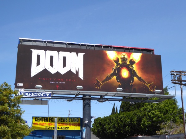 Doom Video Game Billboard