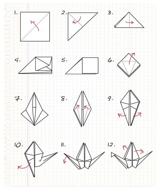 Gap giay origami hinh con Hac don gian