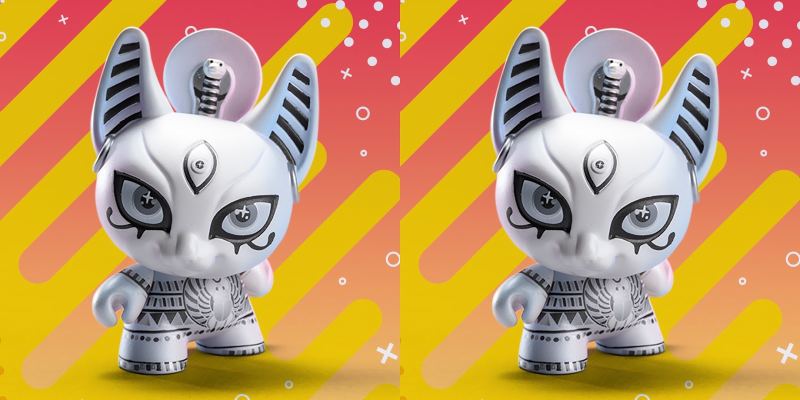 Designer Con Kidrobot SPIRITUS DEA BASTET 3/" Dunny In Hand!