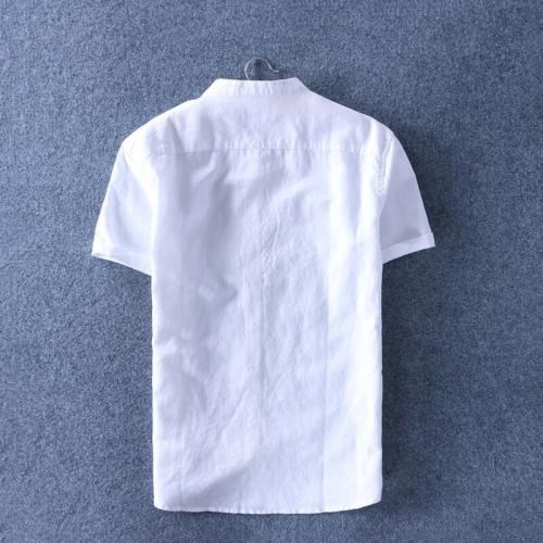 Áo sơ mi nam ngắn tay cổ trụ thời trang vải siêu chất 12 f2b50a7b9 4622 4b66 98fa