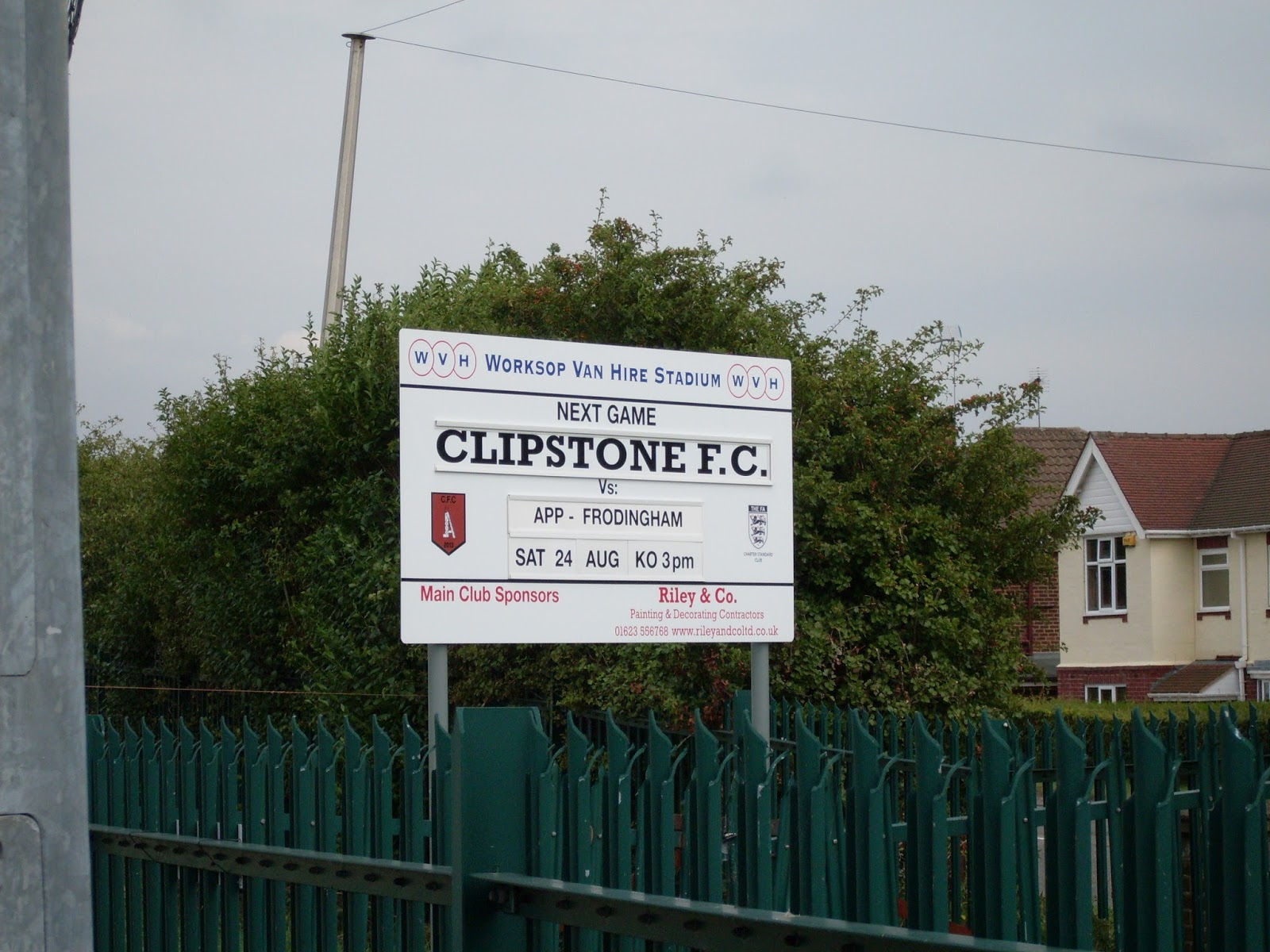 ON THE ROAD 20132014 Clipstone FC 10 Appleby Frodingham