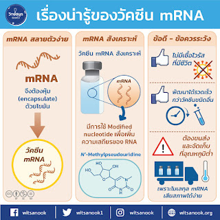วัคซีนชนิด mRNA คืออะไร? และเรื่องน่ารู้เกี่ยวกับวัคซีนป้องกันไวรัสโควิด 19 [COVID-19]