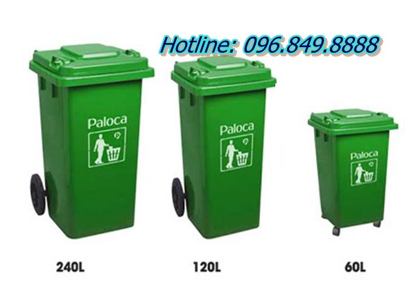 Nên mua thùng rác nhựa 240l, 120l hay 60l