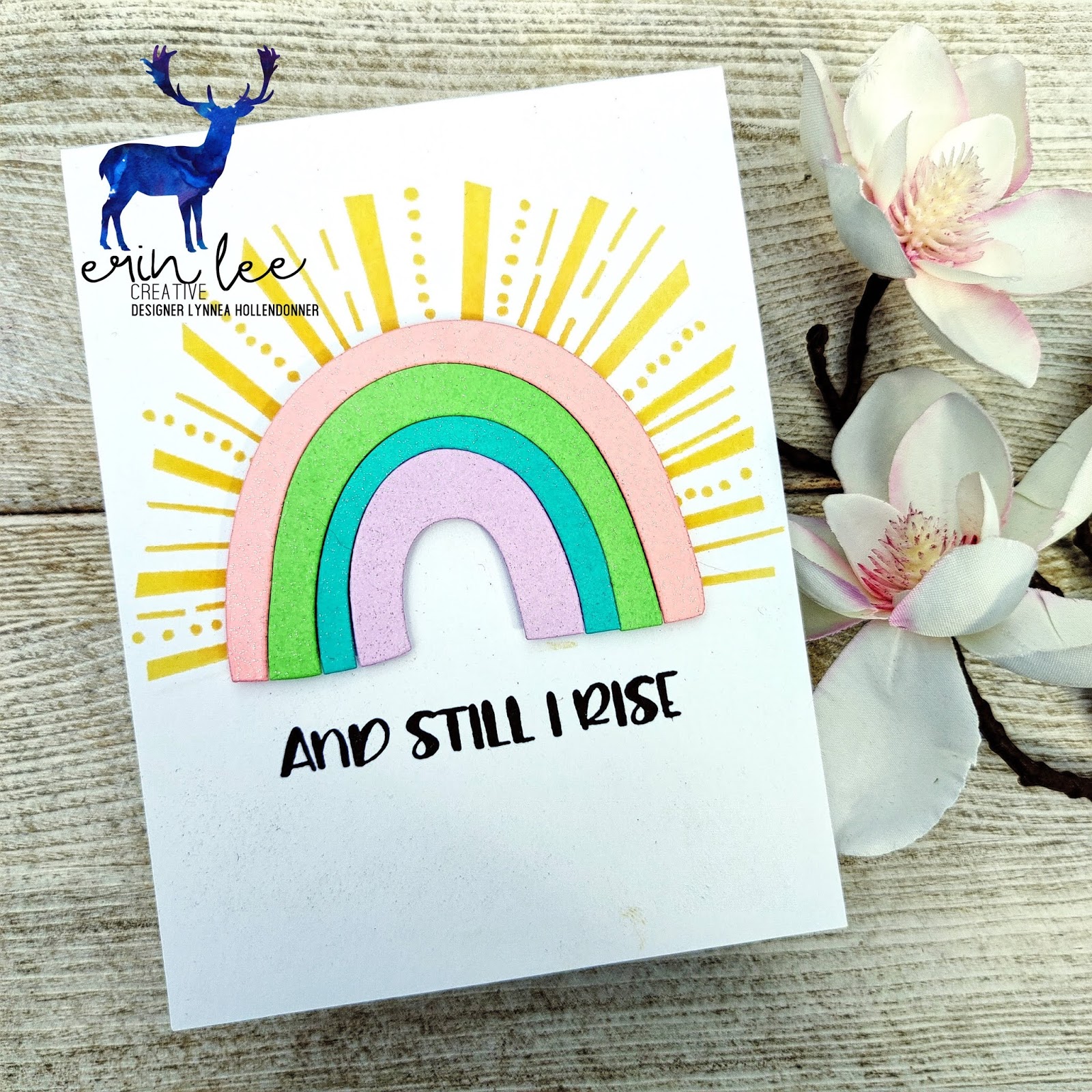 Lynnea Hollendonner Erin Lee Creative Rainbow 2 Card Kit Release