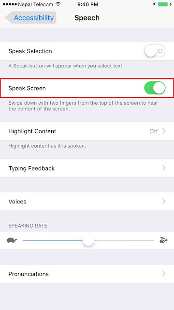 Enabling “Speak Screen” feature on iPhone and iPad makes your iPhone to read eBook and articles in iOS 11/10. Here' how to use speak screen on iPhone