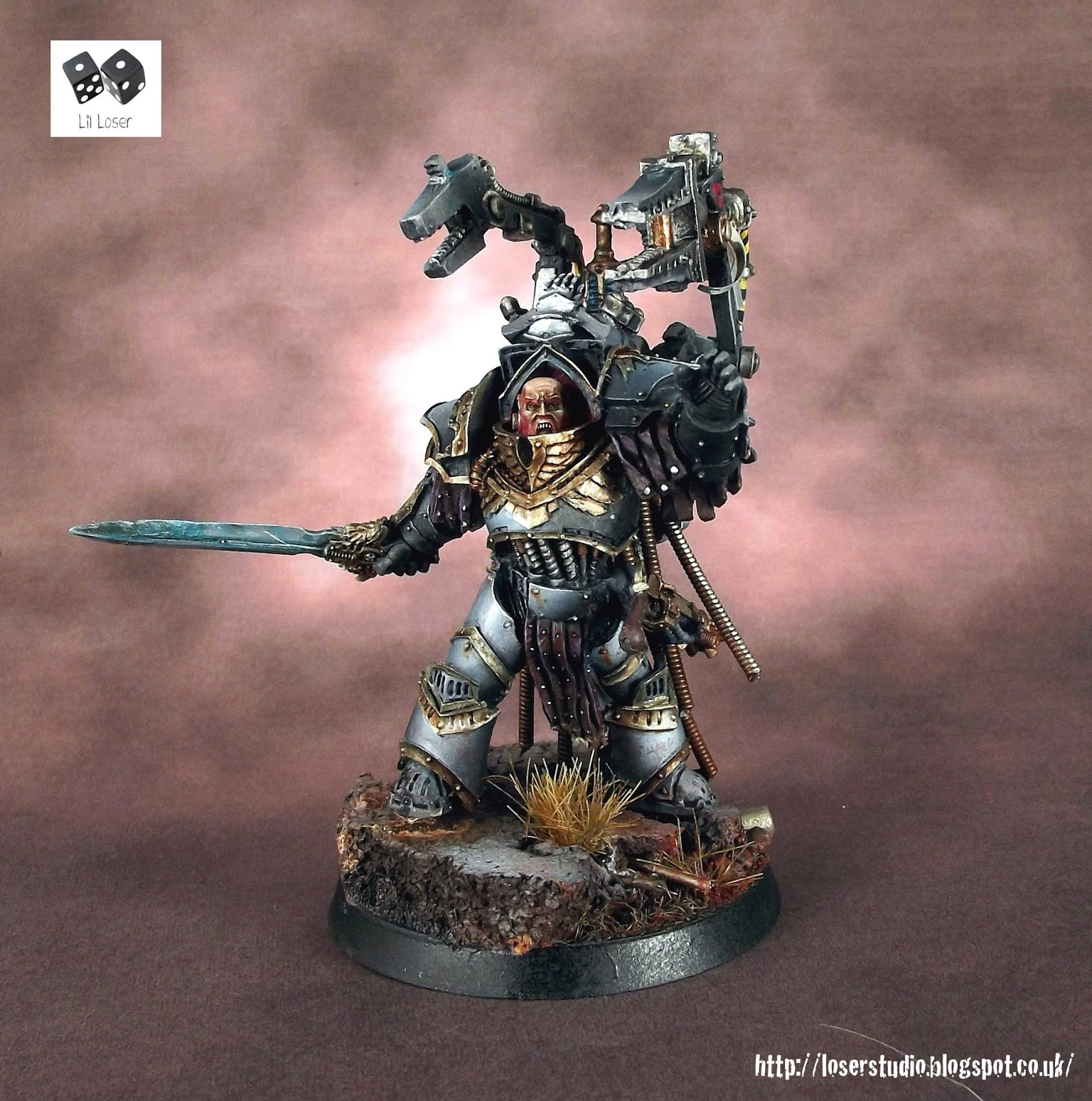 Autek Mor Captain of the Iron Hands Legion LilLegend Commission