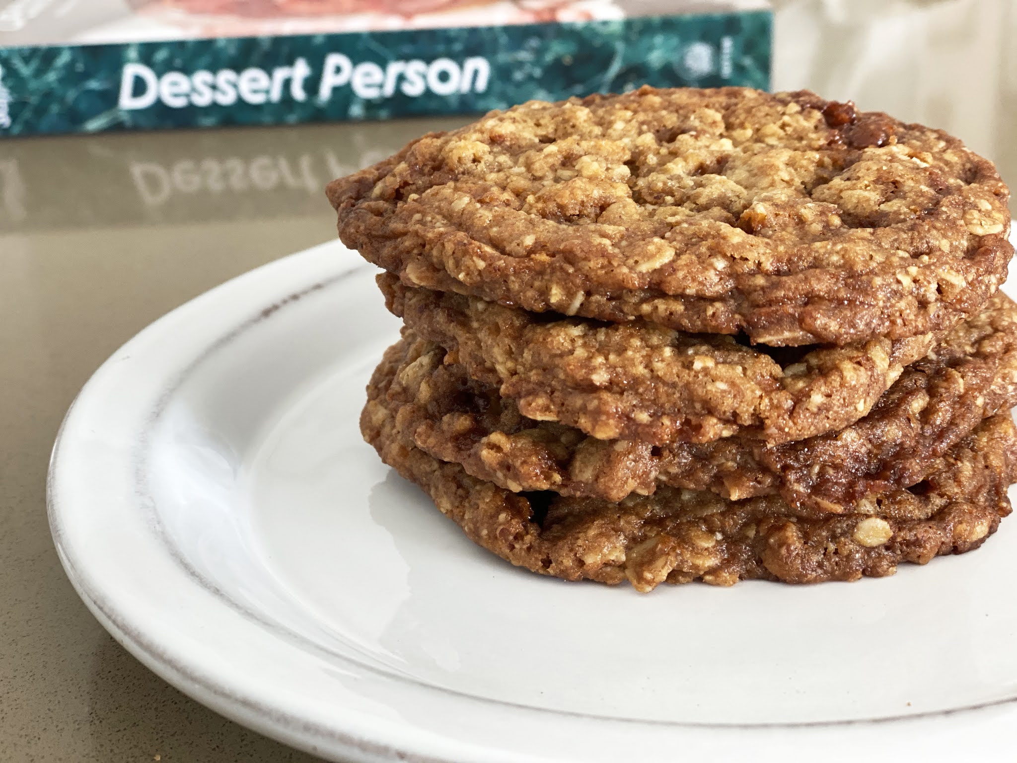 Oat and Pecan Brittle Cookies Fresh from the...