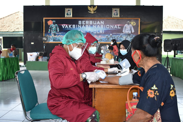 Kodim Sragen Terus Genjot Serbuan Vaksinasi
