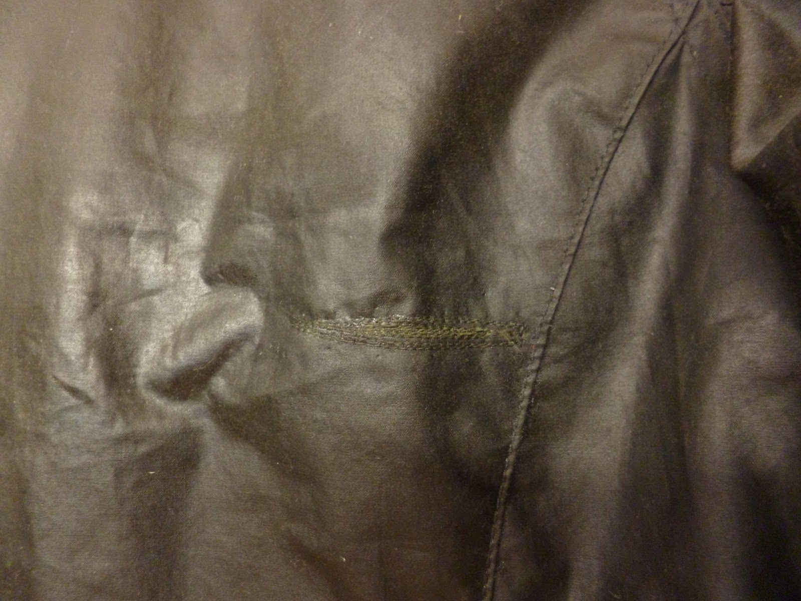 repair hole barbour jacket