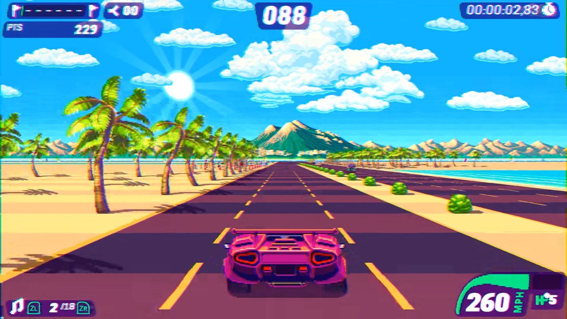 Jogo de corrida retrô 80's Overdrive chega em maio através da eShop do  Nintendo Switch - NintendoBoy