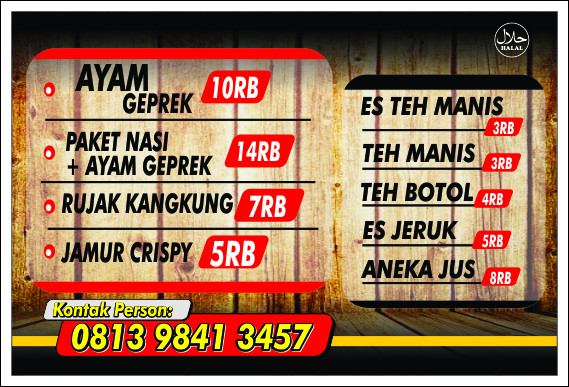 Contoh Banner Jamur Crispy kumpulan contoh spanduk