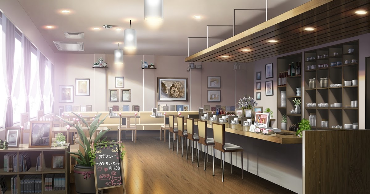 Anime Landscape: Cool Coffee Shop (Anime Background)