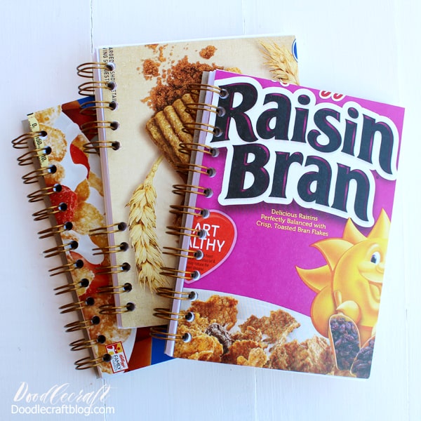 Take some old cereal boxes and make the perfect notebooks using the Cinch binding tool. 