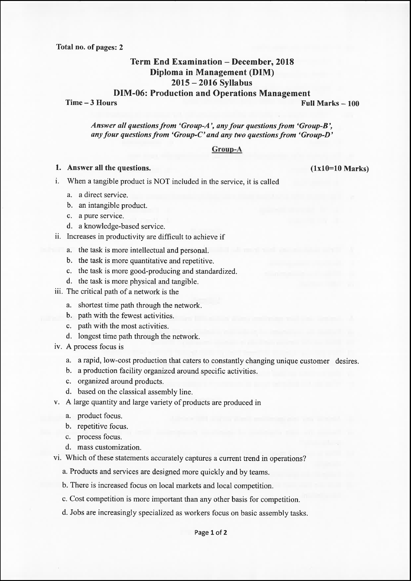 Role of production and operations management image