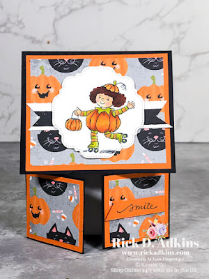 You will have a smile on your face with this cute little Halloween Fun Fold Card using the Seasons of Fun Host/Hostess Stamp Set Learn more here