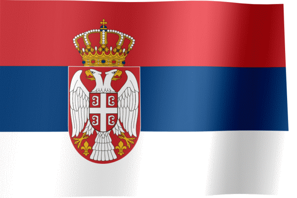 Flag of Serbia (GIF) - All Waving Flags