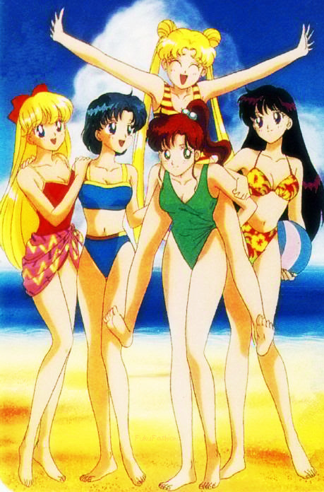 Anime Feet Sailor Moon Beach Party Time 
