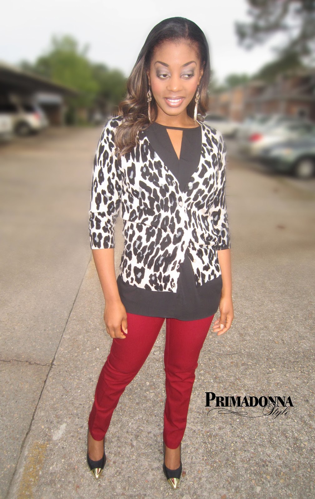 apt 9 leopard cardigan