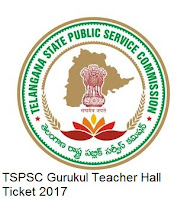 tspsc.gov.in Gurukul Teacher Mains Hall Ticket