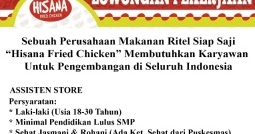 Hisana Fried Chicken Butuh Assisten Store Lowongan Kerja Makassar