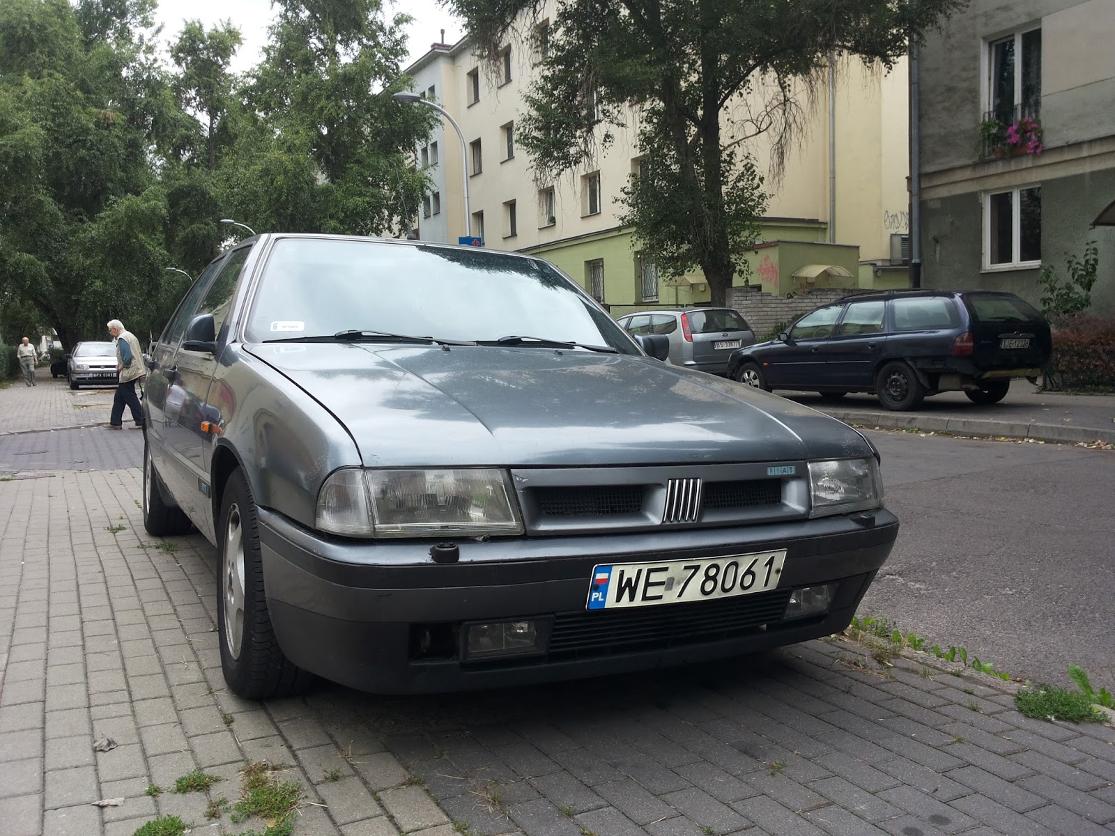 Old Parked Cars Warsaw 1991 Fiat Croma I 16v