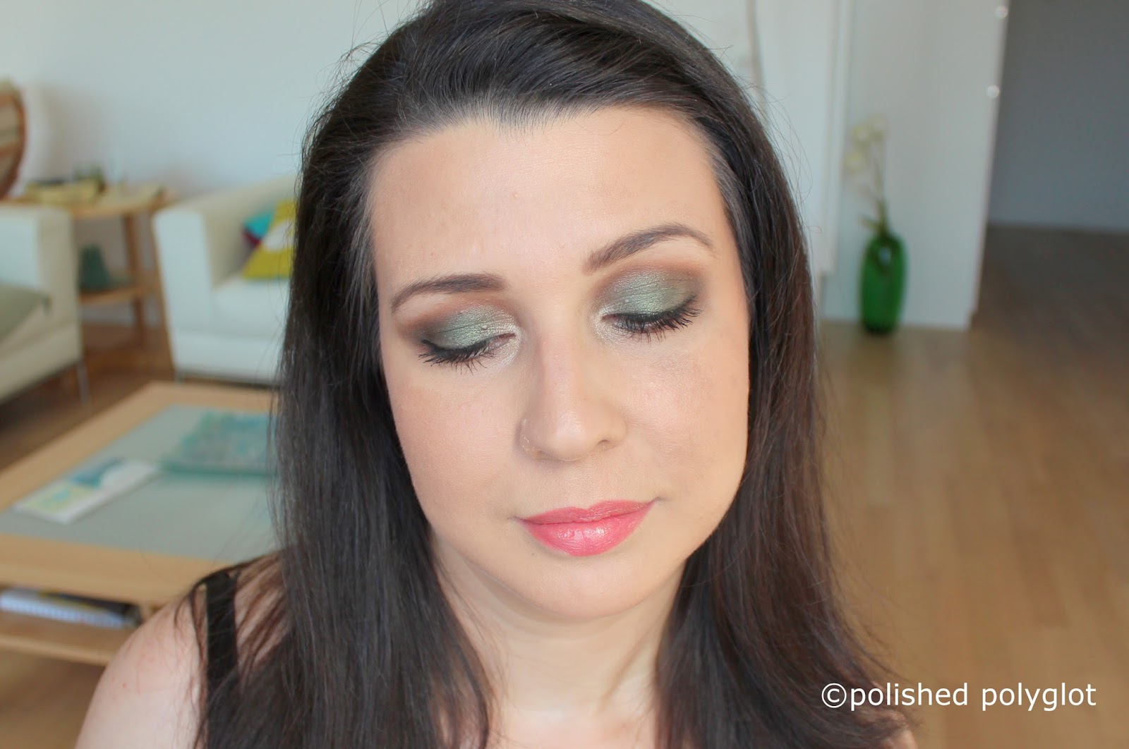 Shopping my stash │ Makeup Look in Green & Brown using Chanel