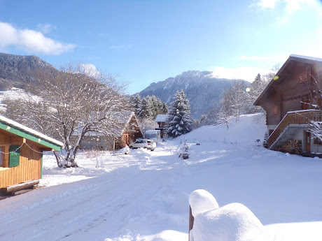 Nos chalets sous la neige