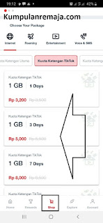Kumpulan remaja : Kouta Keenagan telkomsel Beli paket ketenagan Tik Tok Lewat Aplikasi MY Telkomsel
