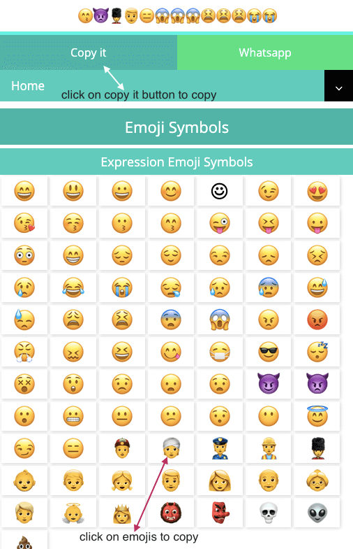 Emoji Symbols - Copy Cool Smiley, Food, Heart & Sports Emojis