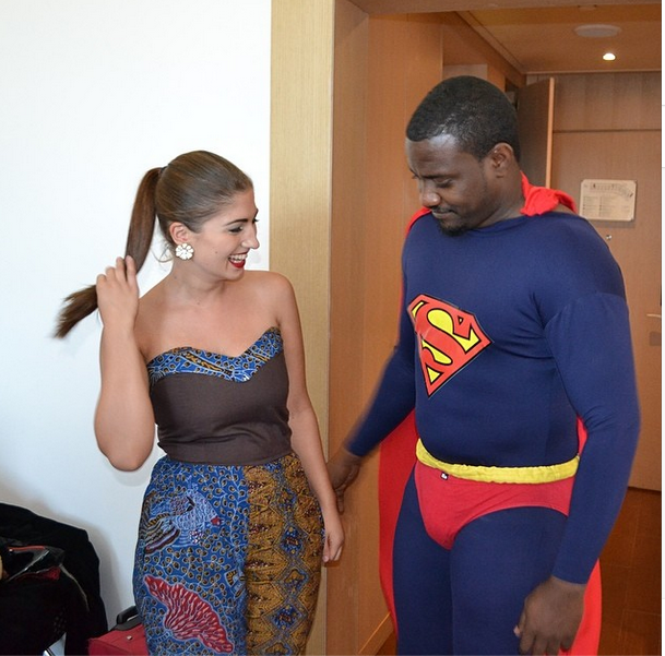 Ghanaian actor, John Dumelo may be playing a Superman role in Yvonne Nelson...