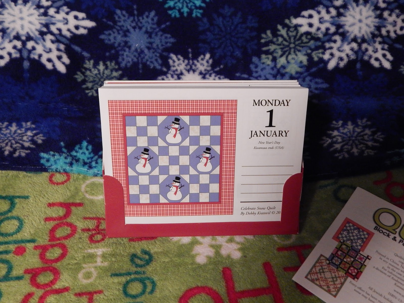 Holiday Gift Guide Quilting Block & PatternADay 2018 Calendar