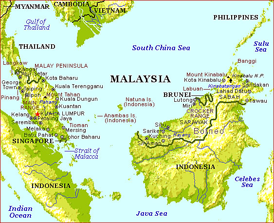 LAMAN PERKONGSIAN ILMU (SEJARAH): Peta Semenanjung Malaysia, Sabah