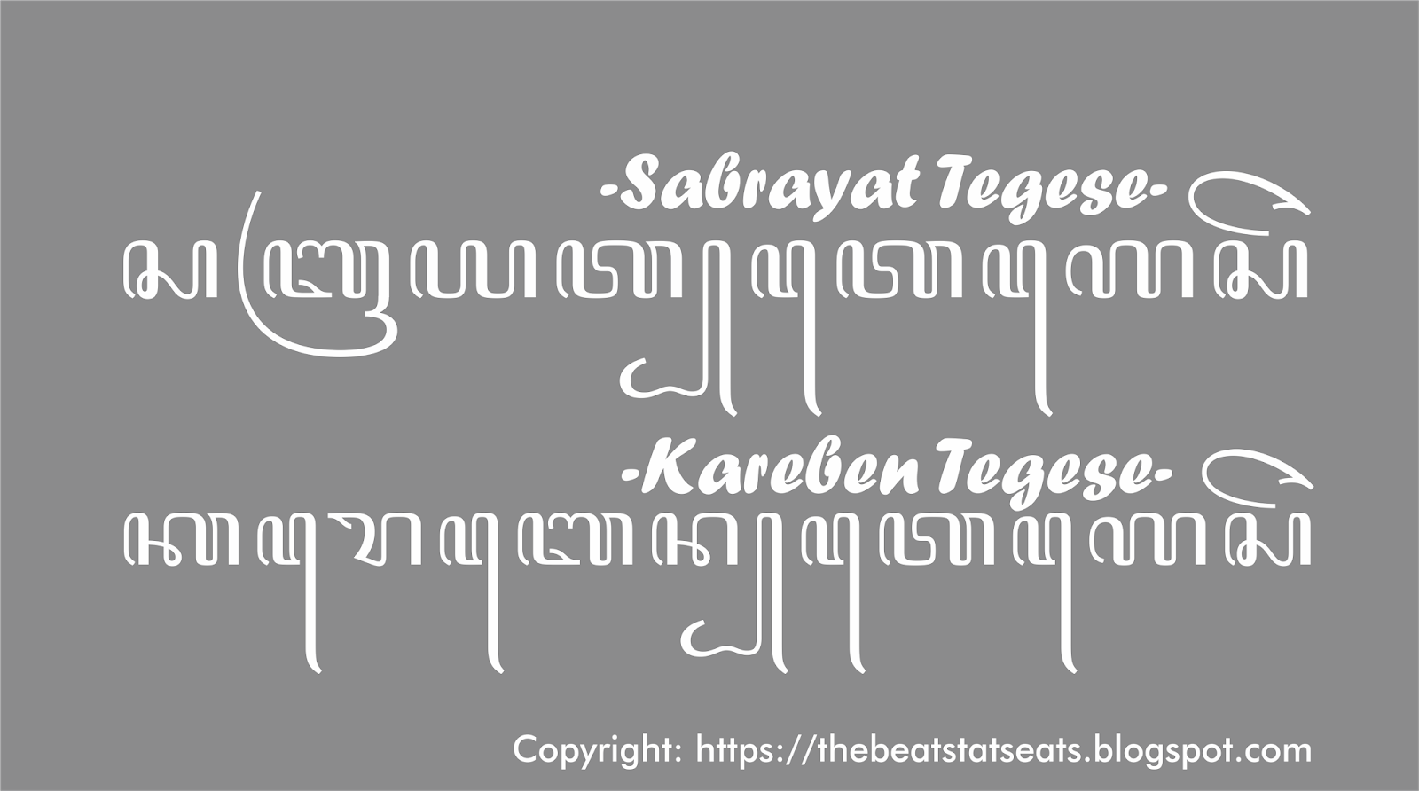 20 Tulisan Aksara Jawa dari Kata Pring Sagrombol, Lagya Ngrumput, dan